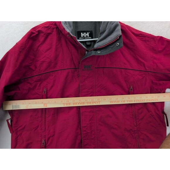 Helly Hansen Helly Tech Hidden Hood Red Waterproof Ski Snowboard Jacket Mens XL - Picture 8 of 16
